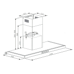 Garwoods 英國樂思 HT-51200S 120厘米 1000m³/h 煙囪式抽油煙機
